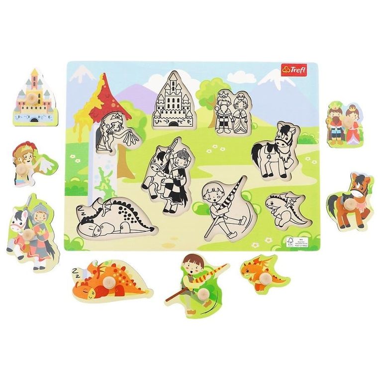 Trefl, Zamek, układanka drewniana