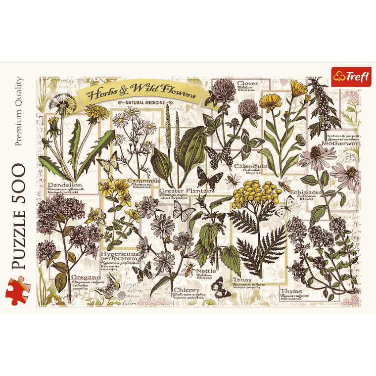 Trefl, Zielnik: Zioła lecznicze, 500 elementów