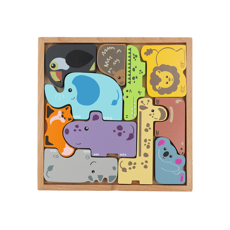 Trefl, Zoo crew, zabawka drewniana