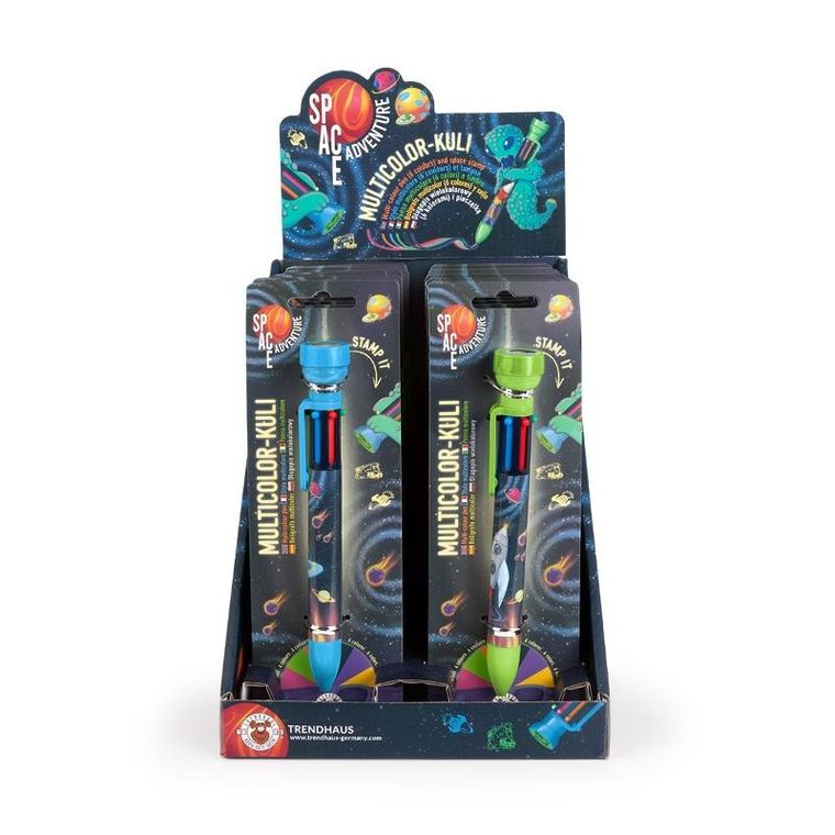 Trendhaus, długopis wielokolorowy z pieczątką, Space Adventure, 1 szt.