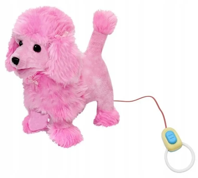 Trifox, pies pudel na smyczy, zabawka interaktywna