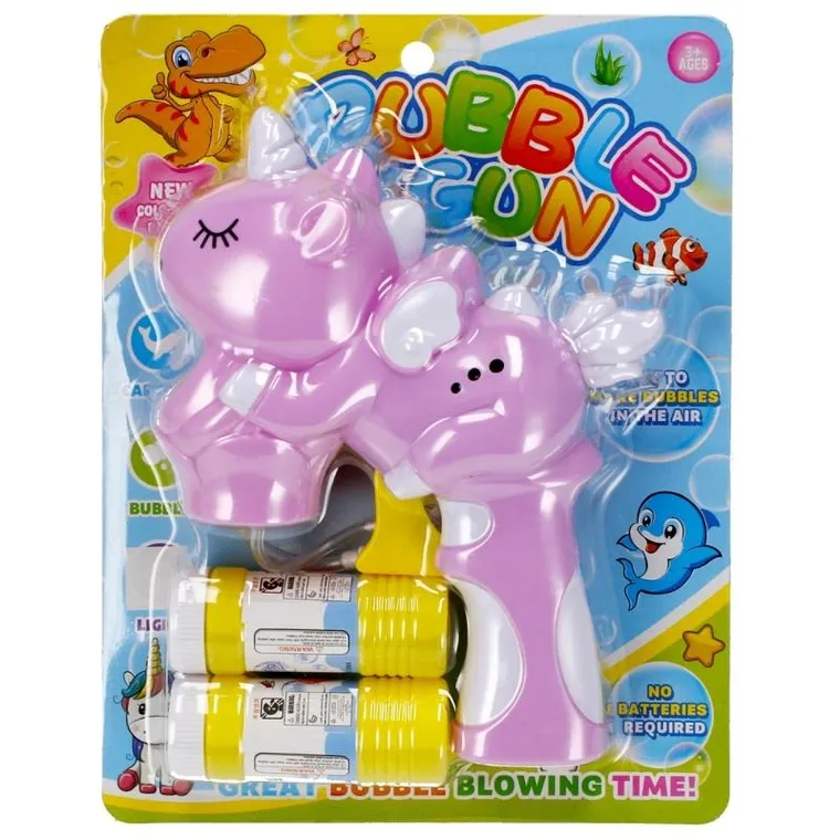 Trifox, pistolet na bańki mydlane, jednorożec