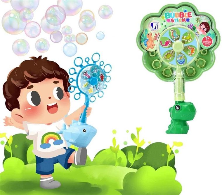 Trifox, wiatraczek do baniek mydlanych, dinozaur