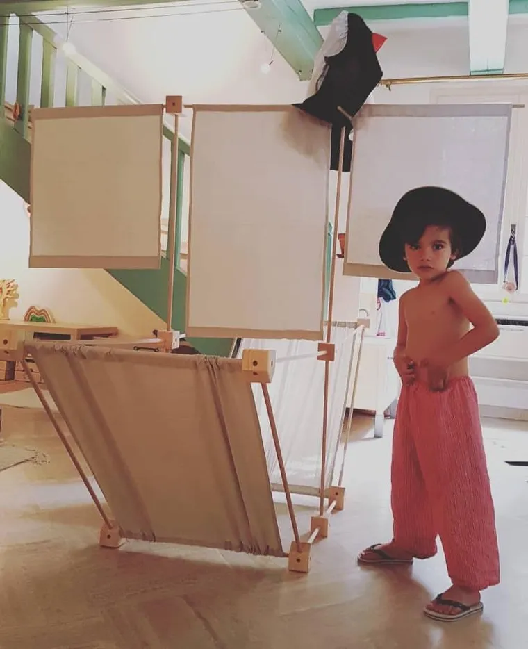 Trigonos, Maxi Trigonos, Family Arbaro, drewniane klocki konstrukcyjne, 79 elementów