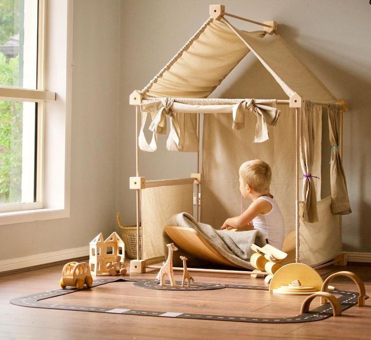 Trigonos, Maxi Trigonos Kernel Kreema, drewniane klocki konstrukcyjnem, 44 elementy