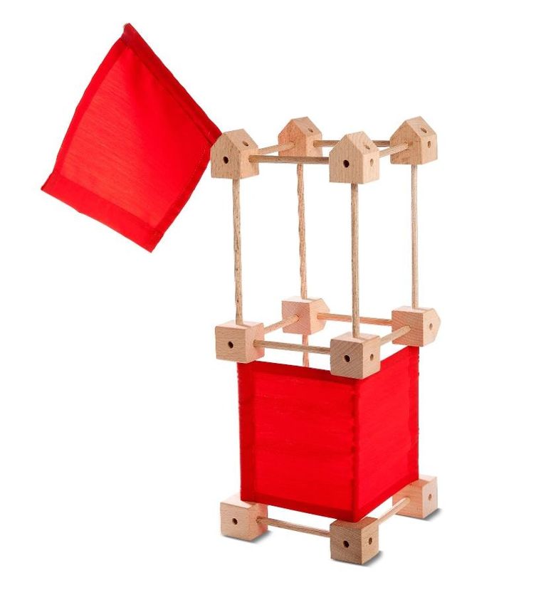 Trigonos, Mini Trigonos S, drewniane klocki konstrukcyjne, 42 elementy