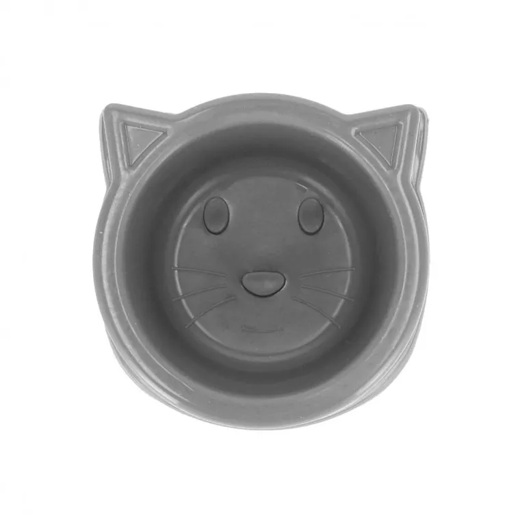 Trik&Roll, miska dla zwierząt, szara, 13 cm