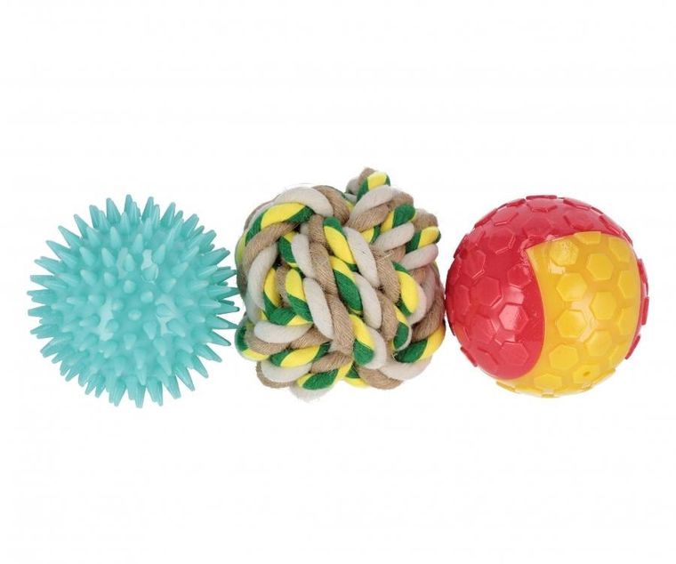 Trik&Roll, piłka dla psa, kolorowa, 3 szt.</li><li>