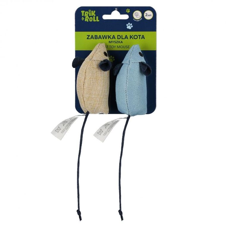 Trik&Roll, zabawka dla kota, mysz, 2 szt.