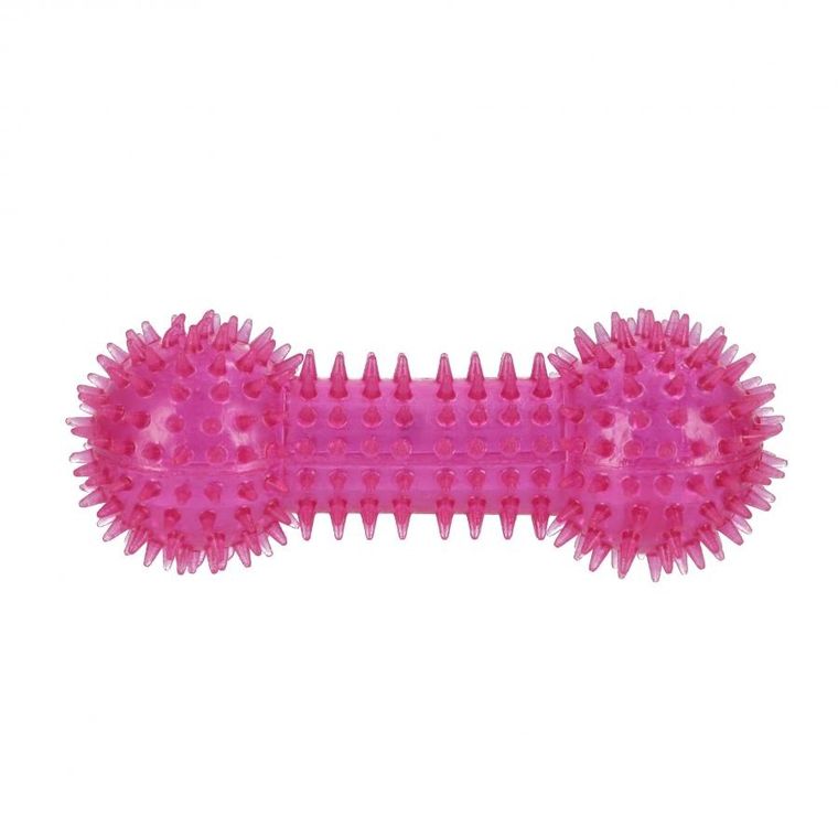 Trik&Roll, zabawka dla psa, kość z dźwiękiem, różowa, 15 cm