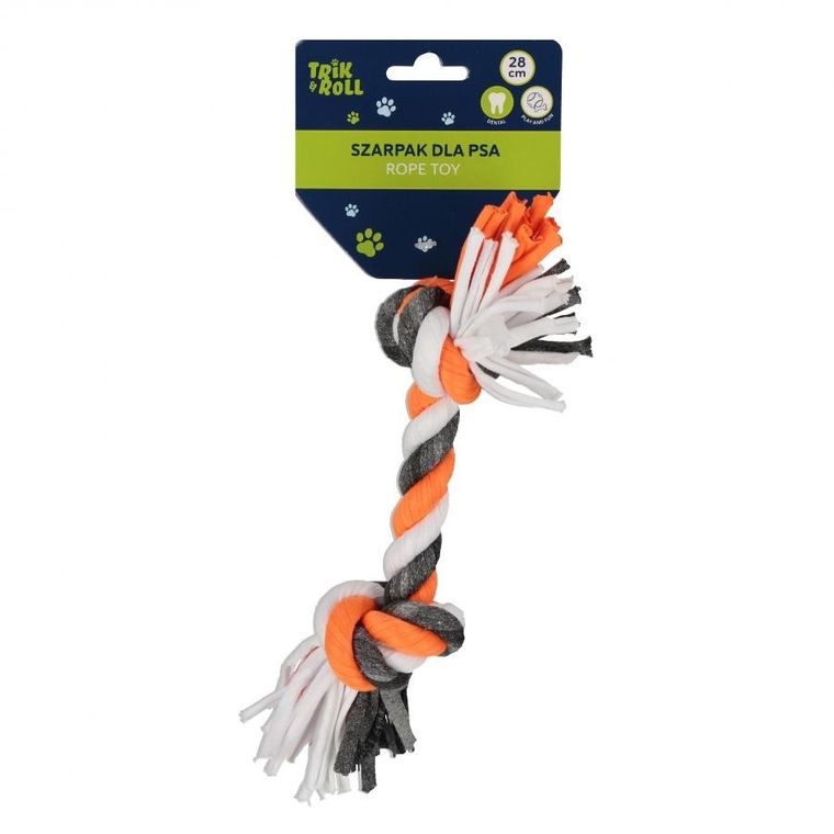 Trik&Roll, zabawka dla psa, szarpak, pomarańczowy, 28 cm