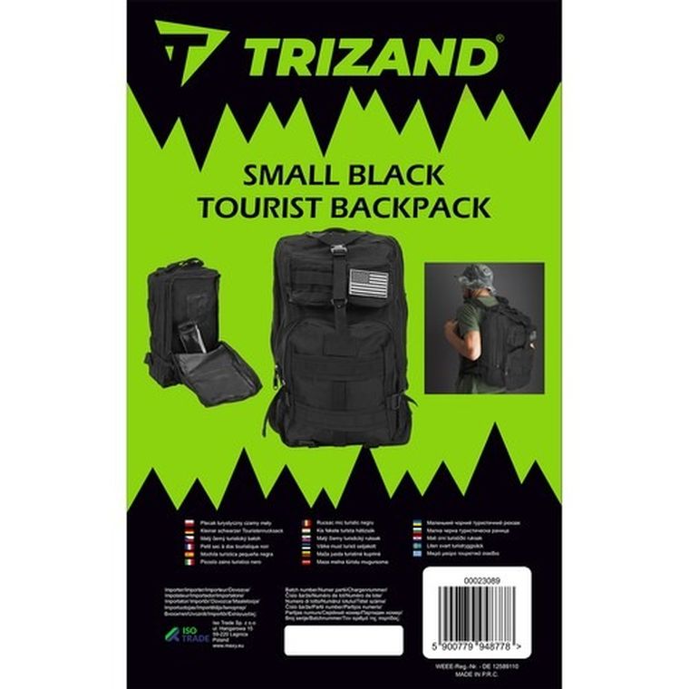 Trizand, plecak turystyczny, czarny