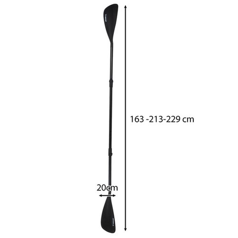 Trizand, wiosło regulowane 2w1, 4-częściowe, 229 cm