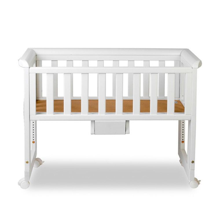 Troll Nursery, Bedside Crib, łóżeczko dostawne, białe