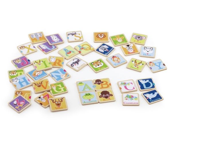 Trudi, układanka i gra memo Dziki alfabet