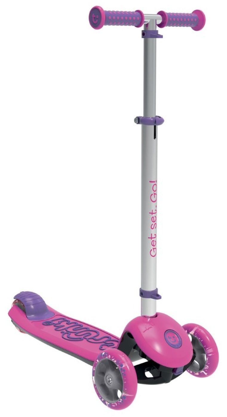 Trunki, składana hulajnoga, różowa, duża