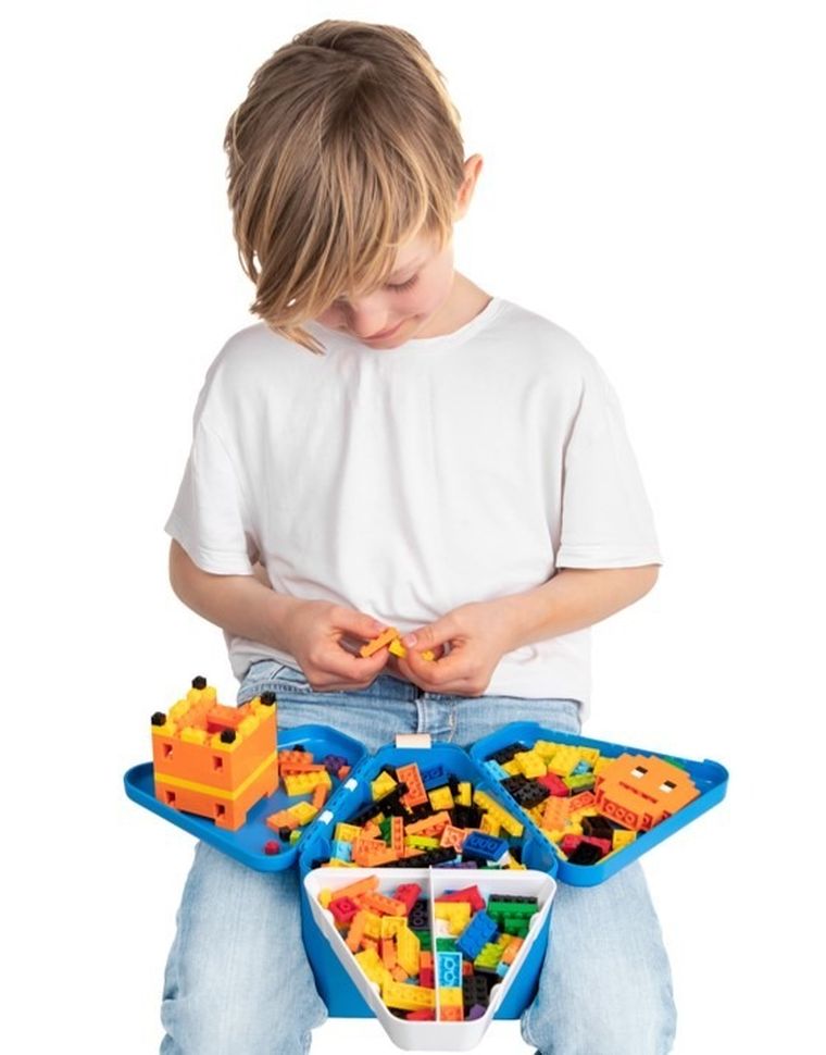 Trunki, TeeBee, pojemnik na zabawki, niebieski