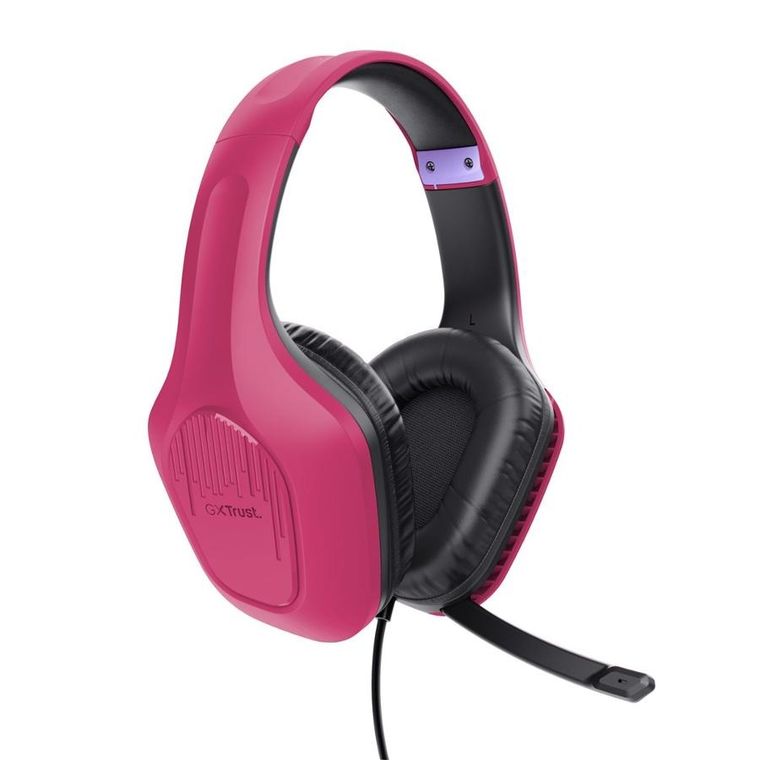Trust, słuchawki gxt415p zirox headset, pink 24992
