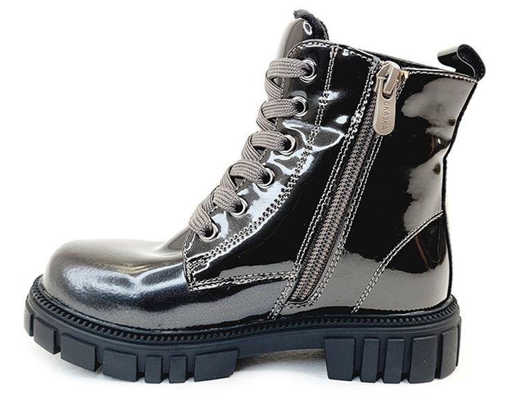 Trzewiki dziewczęce, czarne, ocieplane, Weestep