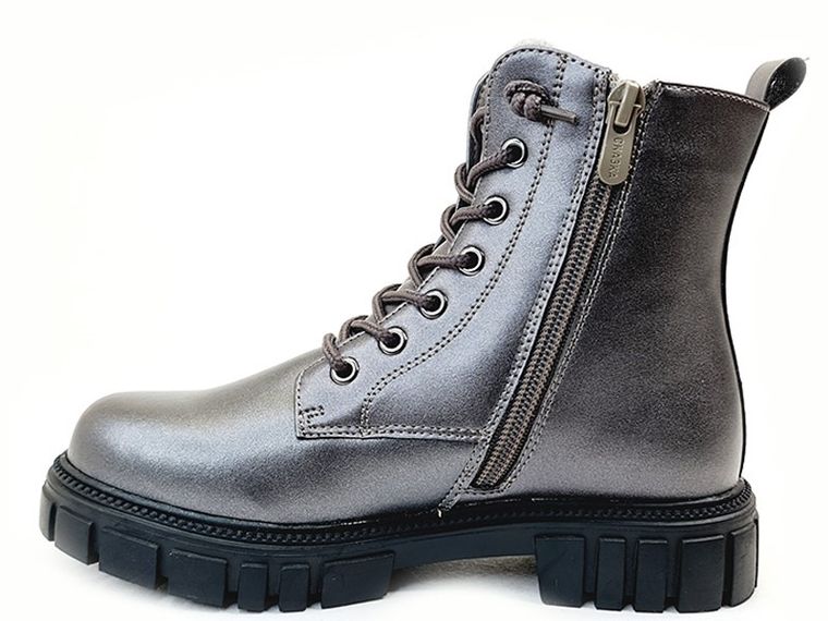 Trzewiki dziewczęce, szare, ocieplane, Weestep