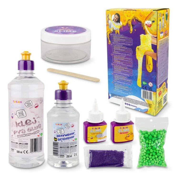 Tuban, zestaw DIY Sensory, Slime 6w1, masa plastyczna