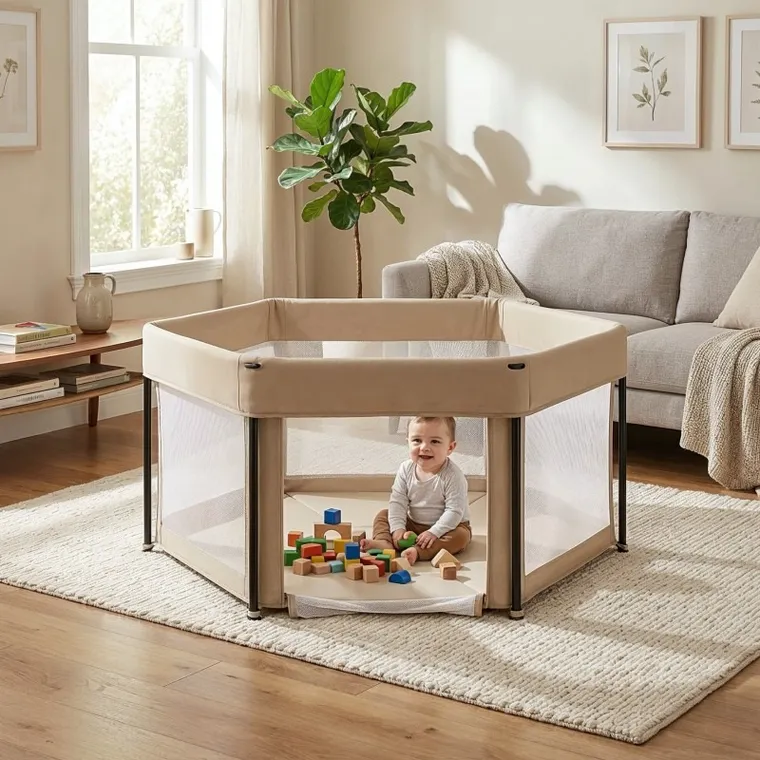 Tulano, Cozy 30, kojec dla dziecka składany, beige