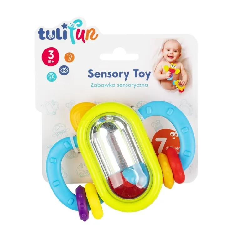 TuliFun, Grzechotka lustrzana, zabawka sensoryczna