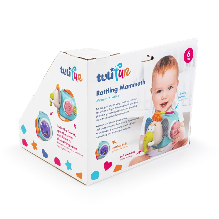 TuliFun, Mamut Terkotek, zabawka sensoryczna