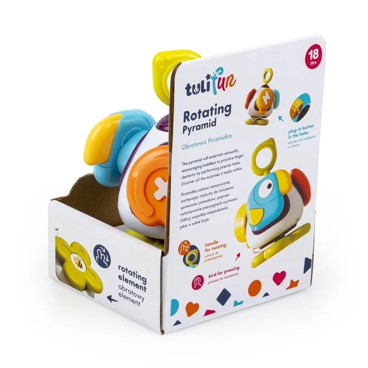 TuliFun, Obrotowa Piramidka, zabawka sensoryczna