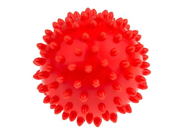 Tullo, piłka rehabilitacyjna, czerwona, 9 cm