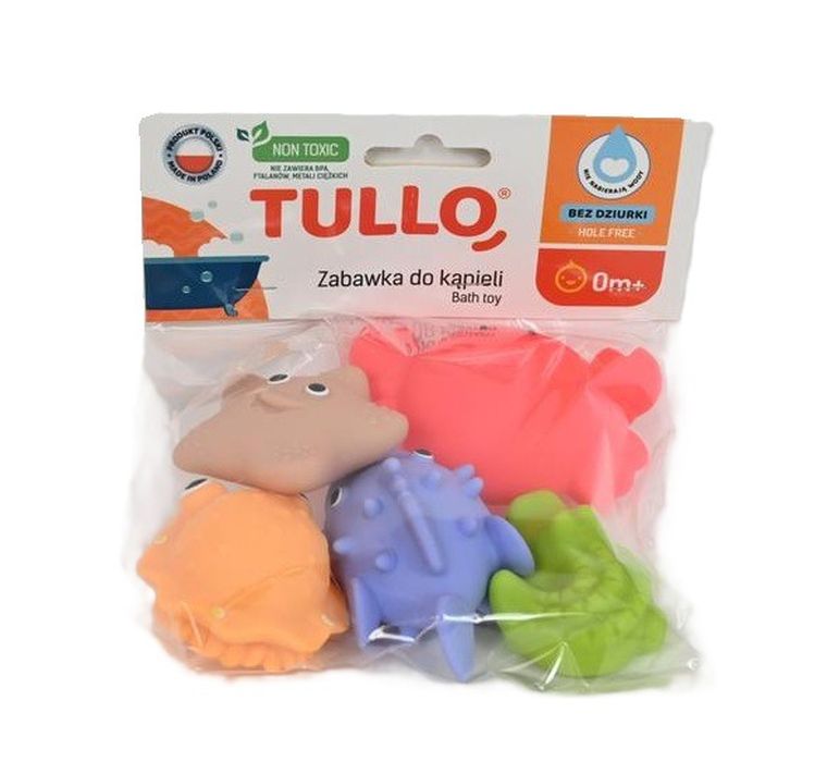 Tullo, zwierzątka, zabawki do kąpieli, 5 szt.