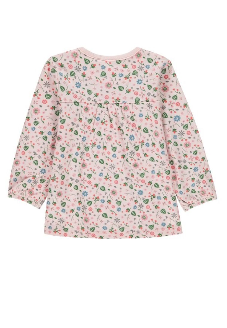 Tunika dziewczęca z długim rękawem, jasnoróżowa, Kanz