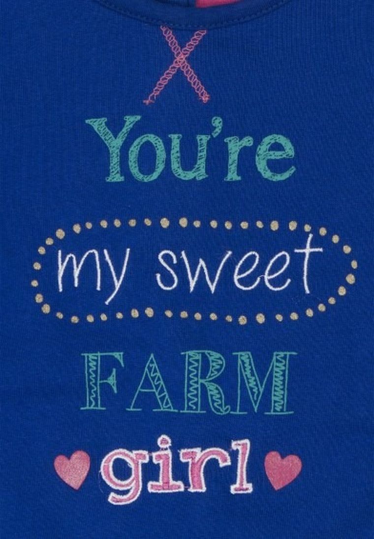 Tunika dziewczęca z długim rękawem, niebieska, Lief