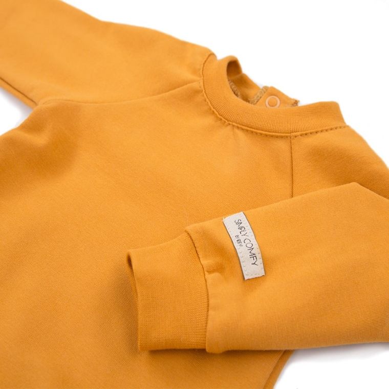 Tunika dziewczęca z długim rękawem, żółta, Eevi