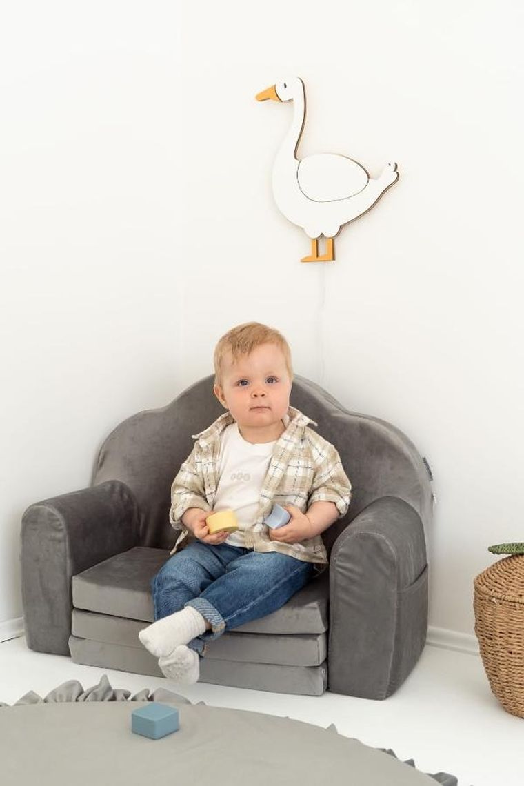 tupti.lights, lampka nocna dla dzieci, drewniana, gąska