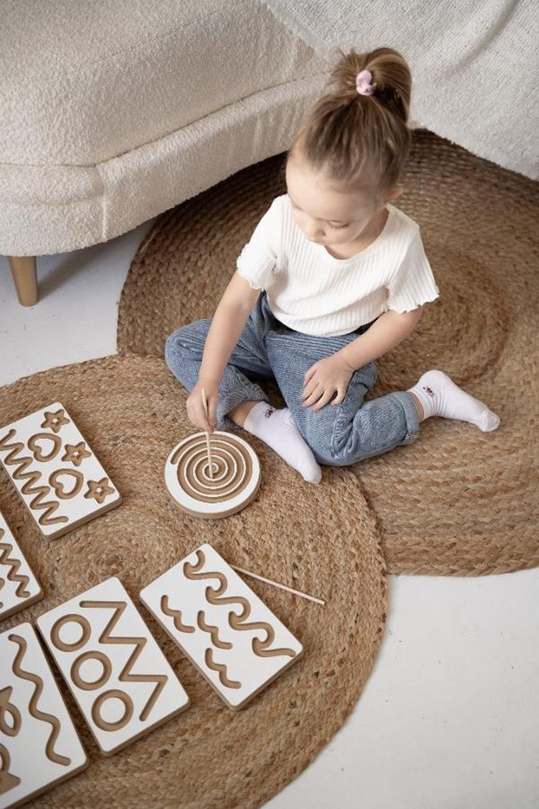 tupti.wood, tabliczki grafomotoryczne, 6 elementów