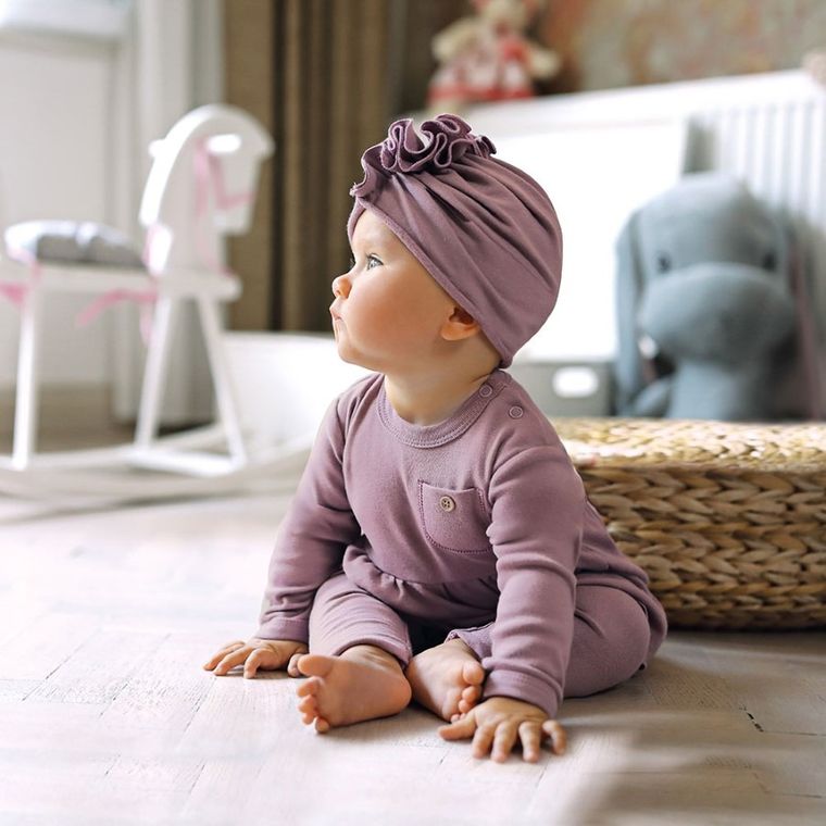 Turban dziewczęcy, fioletowy, Eevi
