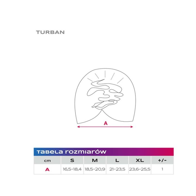 Turban dziewczęcy, różowy, kwiatki, Eevi