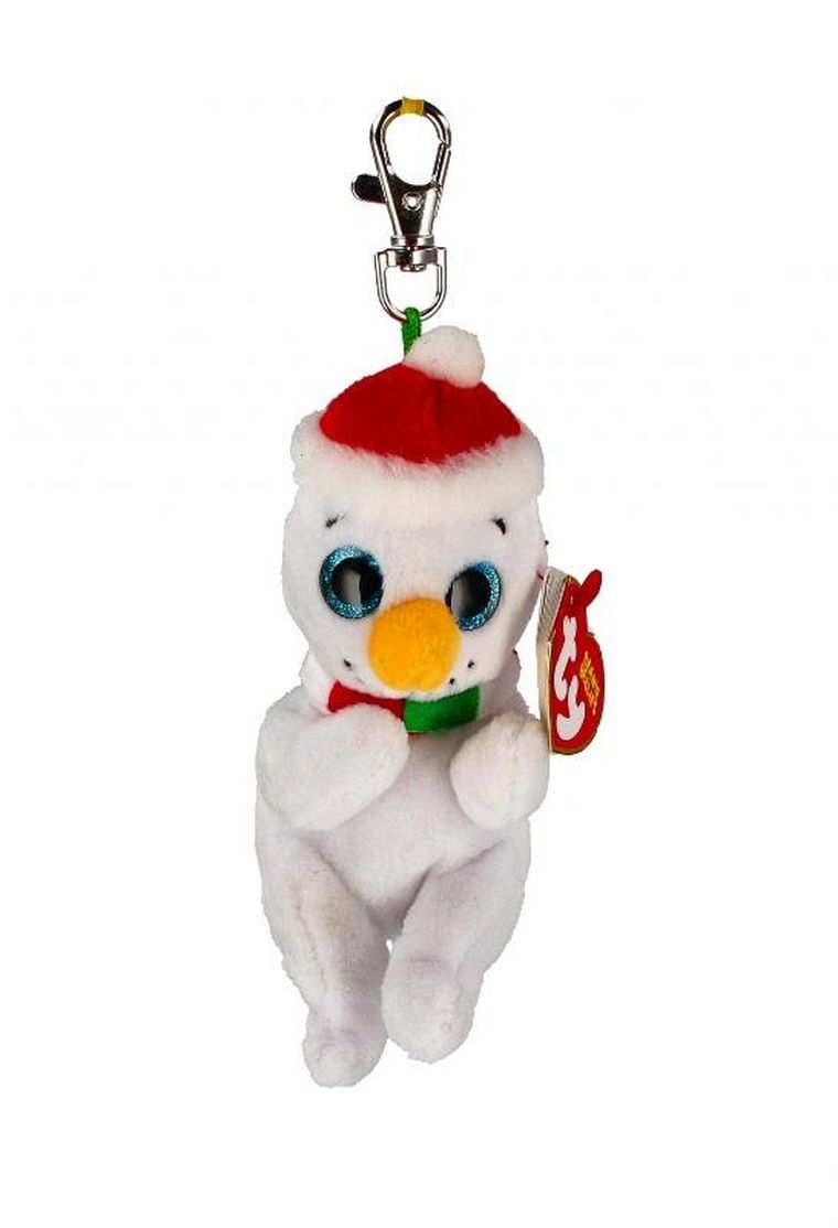 Ty, Beanie Bellies, Bałwan Brrrnard, brelok pluszowy, 8,5 cm