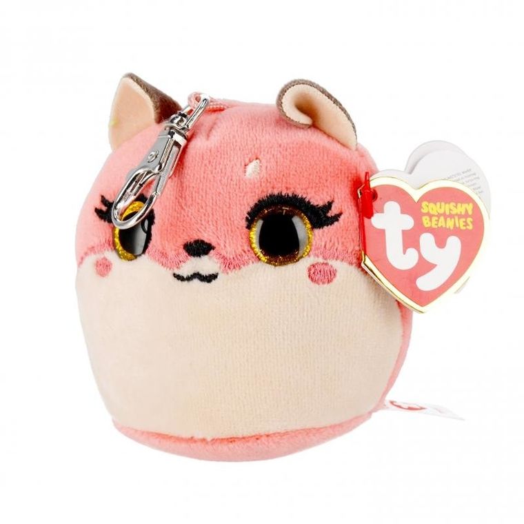 Ty, Squish-a-Boos, Lis Roxie, brelok, 8,5 cm