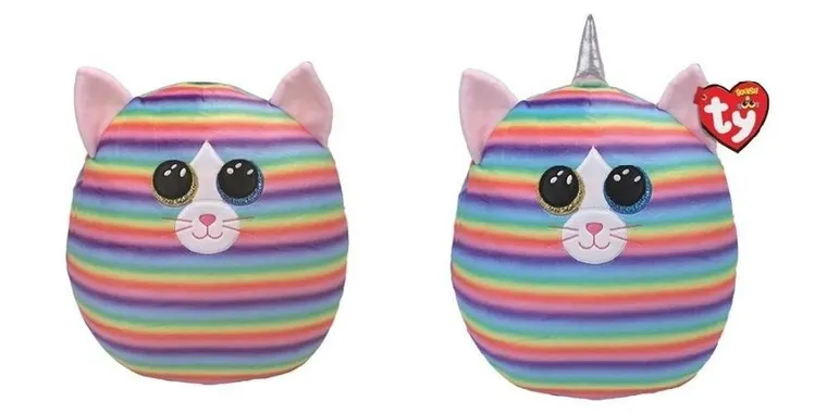 Ty, Squishy Beanies, Kot Heather, maskotka, 30 cm