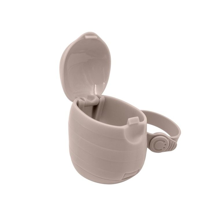 Ubbi, dwukomorowy pojemnik na smoczek, taupe