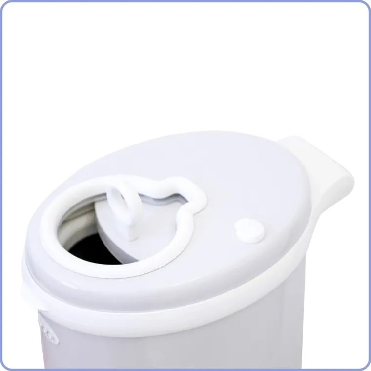 Ubbi, stalowy kosz na pieluchy, White