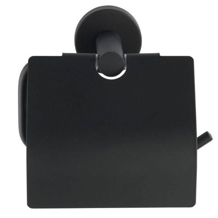 Uchwyt na papier toaletowy, czarny, Bosio