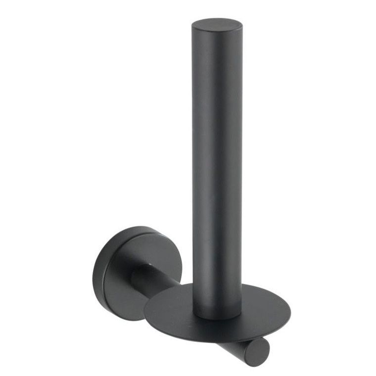Uchwyt na papier toaletowy, czarny, Mezzano