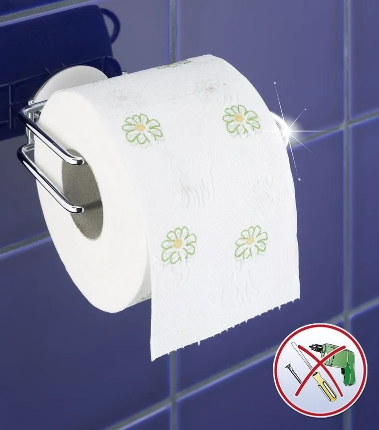 Uchwyt na papier toaletowy, turbo-loc, stal chromowana