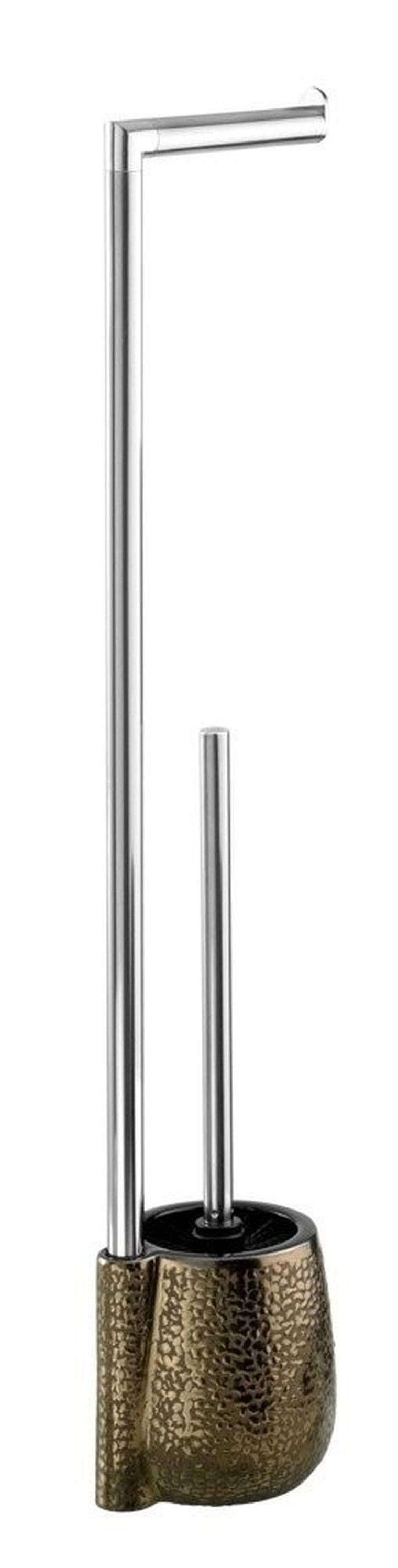 Uchwyt na papier toaletowy ze szczotką do WC i pojemnikiem w stylu orientalnym, Marrakesh