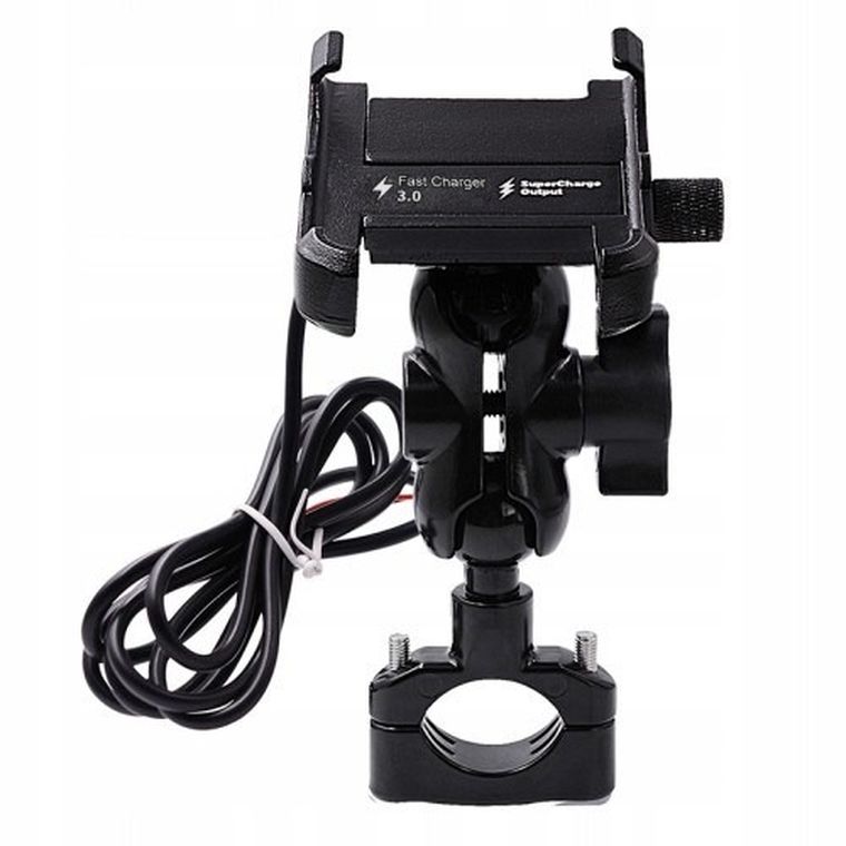 Uchwyt Na Telefon i Ładowarka Freedconn Mc10 + Bm2r Mocowanie do Główki Ramy