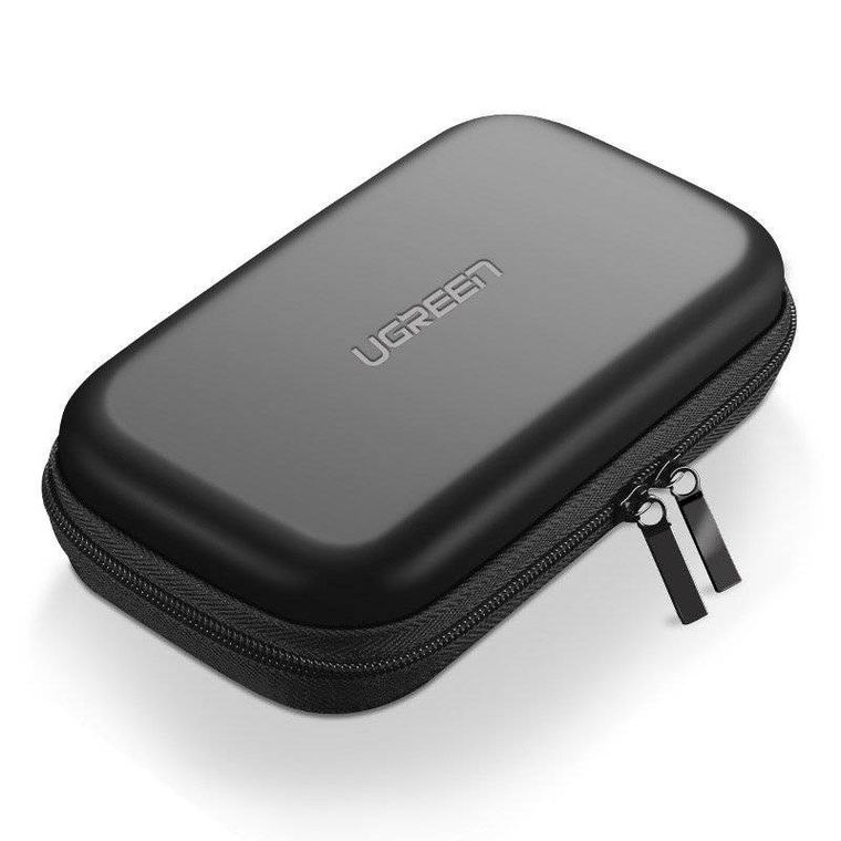 Ugreen, etui na dysk twardy HDD i akcesoria, czarny, 16,5-9,5-4,5 cm