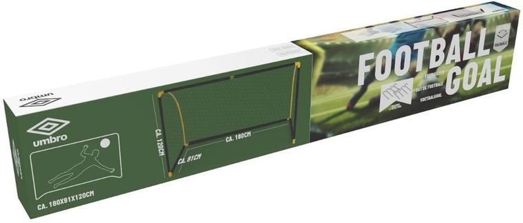 Umbro, bramka do piłki nożnej z siatką, 180-120-91 cm